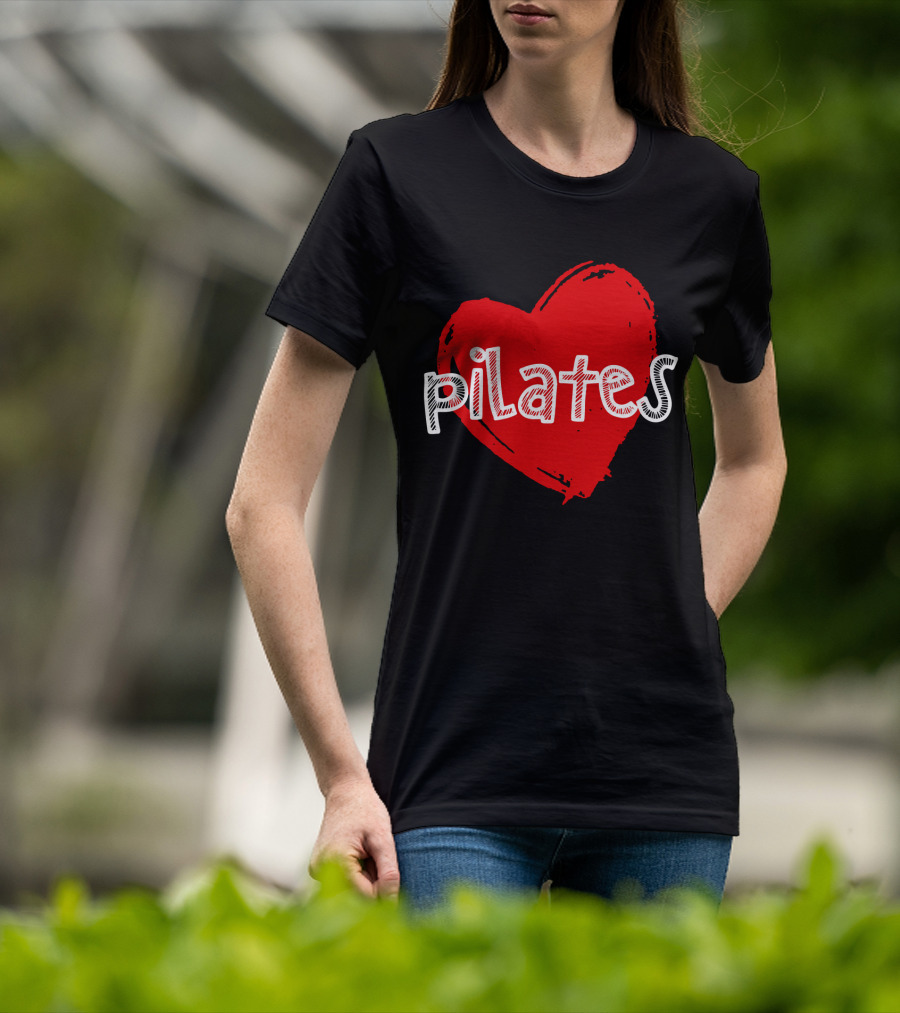 Pilates Love Red Heart T-Shirt