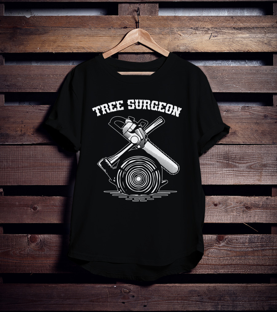 Tree Surgeon Chainsaw Axe Logging T-Shirt