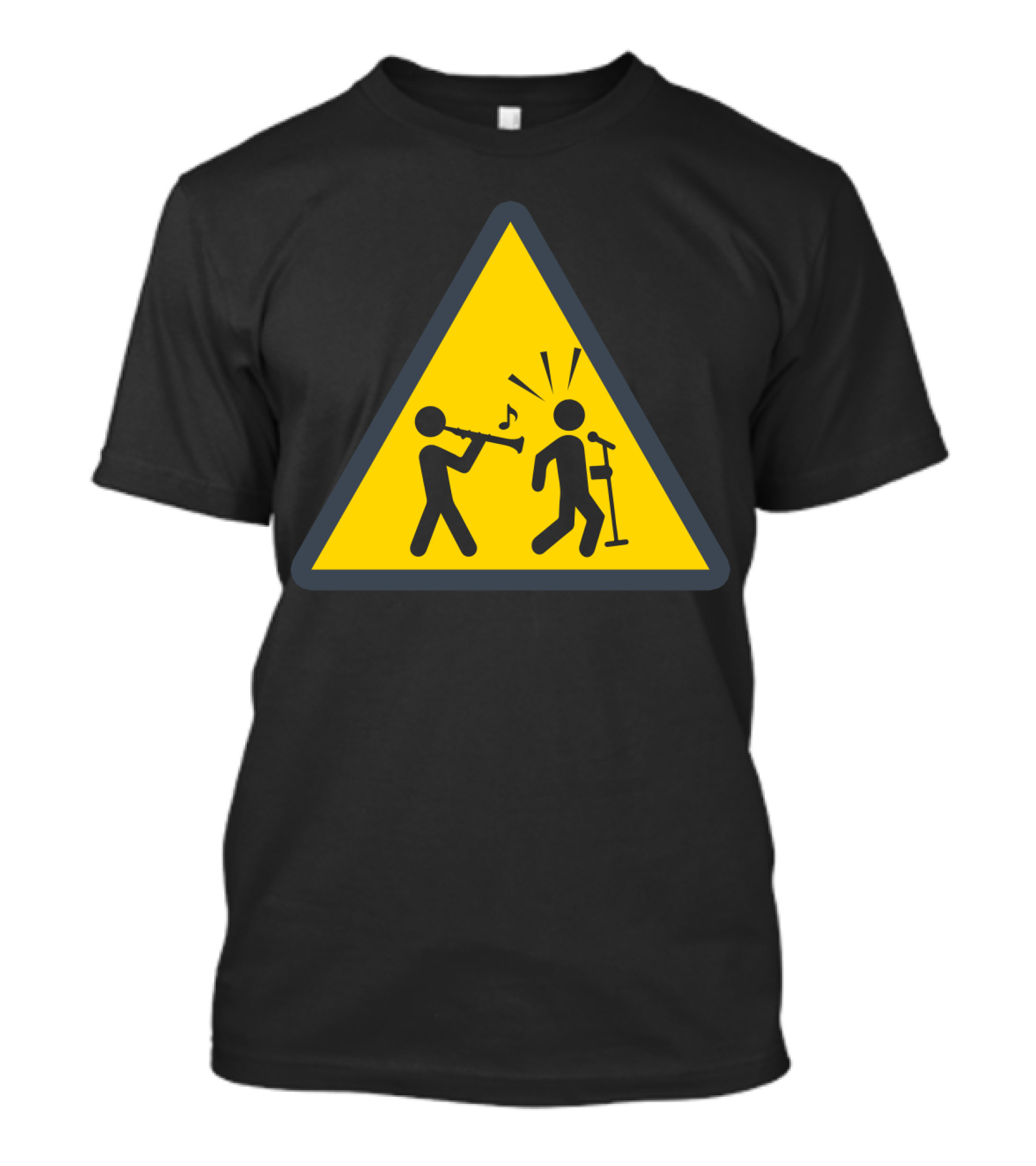 Funny Oboe Caution Sign Musicians Warning T-Shirt