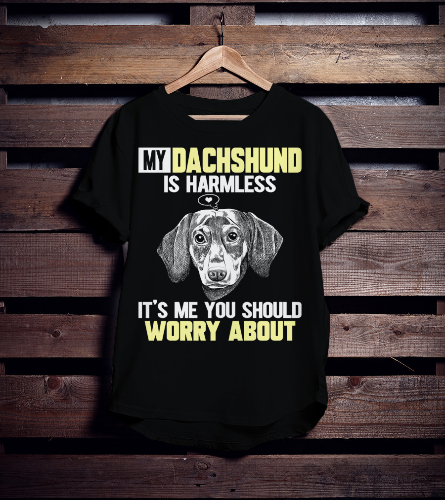 My Dachshund Is Harmless It's ME You Should Worry About T-Shirt