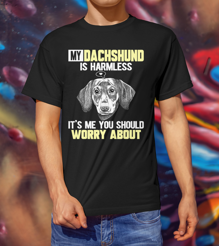 My Dachshund Is Harmless It's ME You Should Worry About T-Shirt