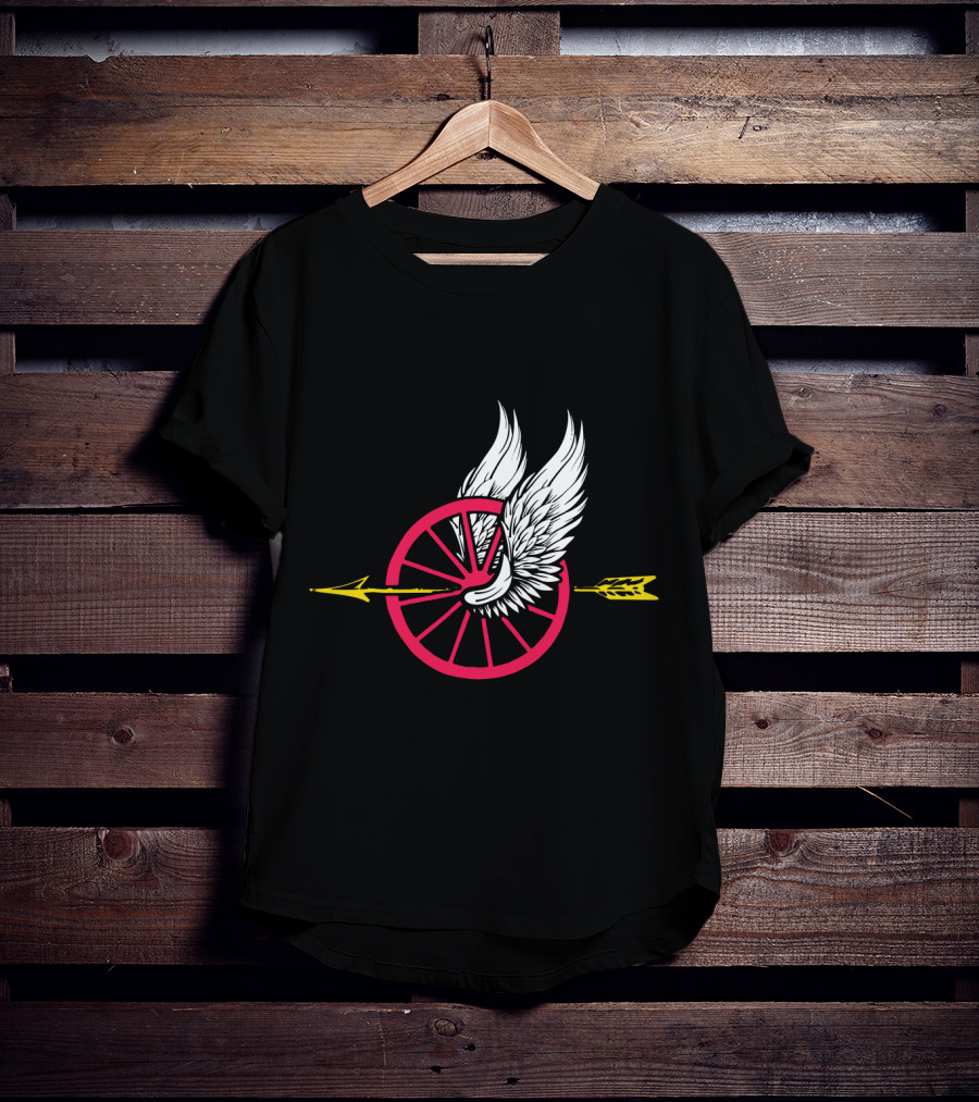Law Enforcement Motorcycle Unit Wing Wheel And Arrow T-Shirt