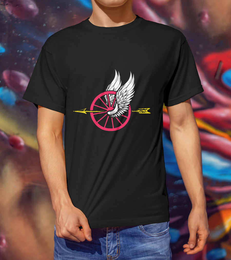 Law Enforcement Motorcycle Unit Wing Wheel And Arrow T-Shirt