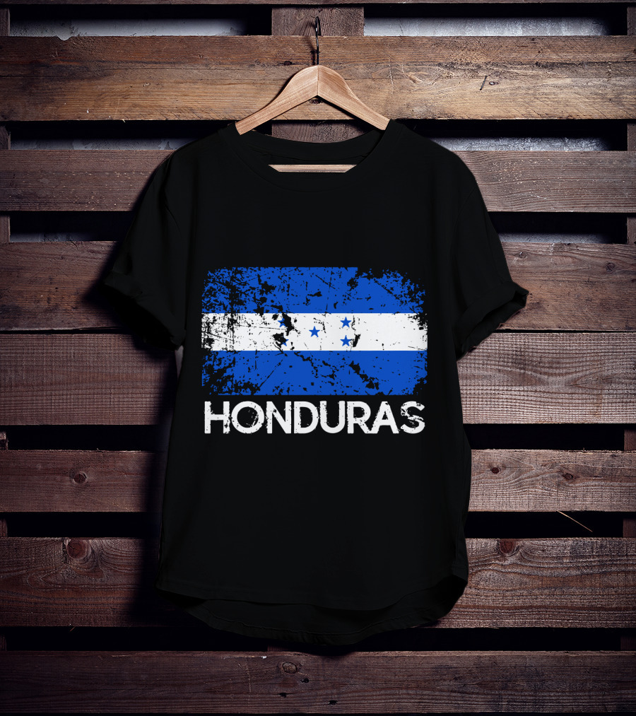 Honduran Flag Vintage Honduras Made In Honduras T-Shirt