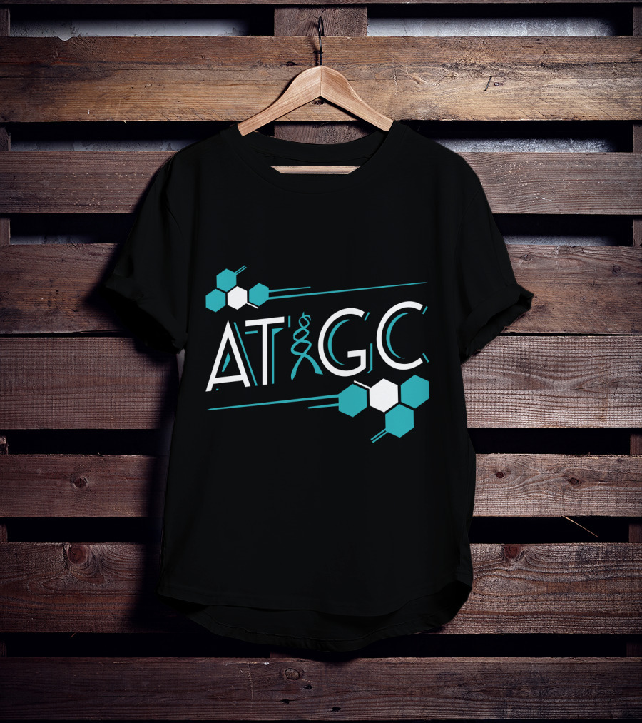 ATGC DNA Funny Science Biology Teachers Molecule Themed T-Shirt