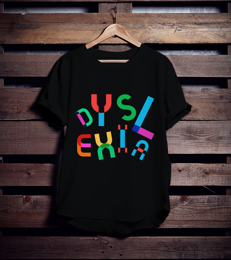 Dyslexia Multicolor Awareness T-Shirt