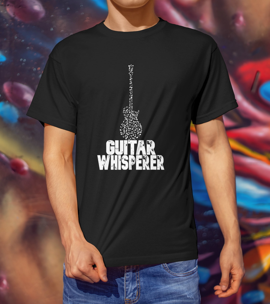 Guitar Whisperer Musical Notes T-Shirt