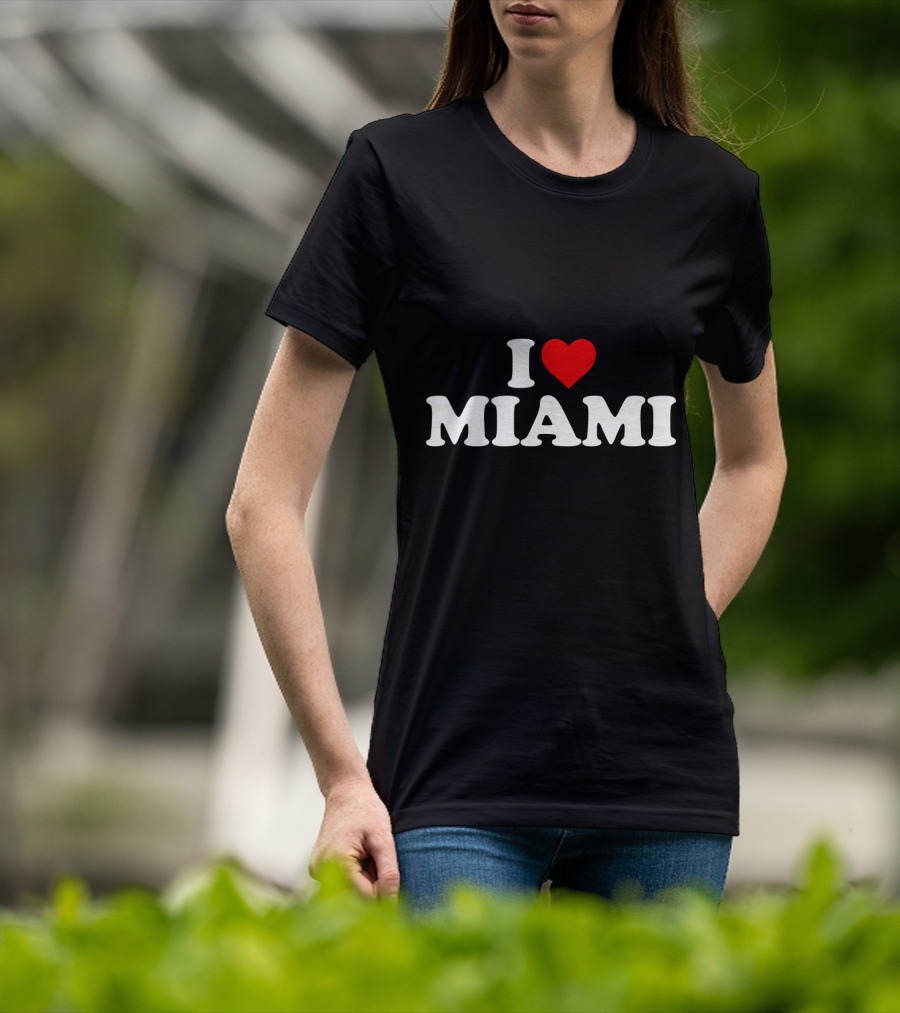 I Love Miami Heart Icon T-Shirt