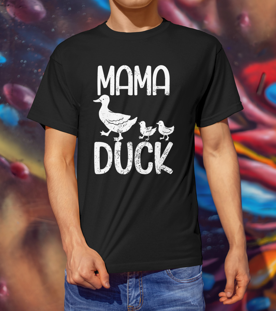 Mama Duck With Kids Mothersday T-Shirt