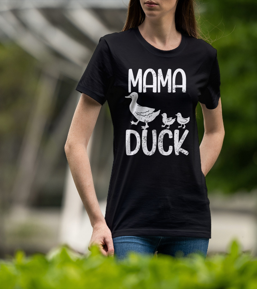 Mama Duck With Kids Mothersday T-Shirt