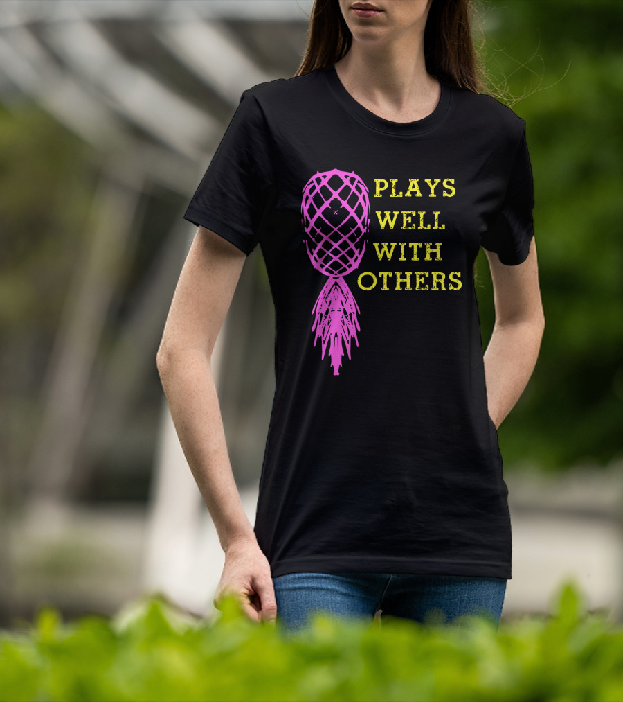 Plays Well With Others Pineapple Abstract Xylophone T-Shirt