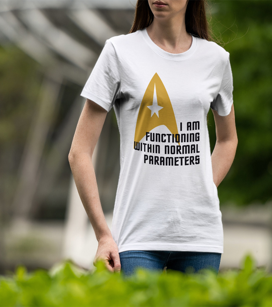 I Am Functioning Within Normal Parameters Star Trek Iconic Delta T-Shirt