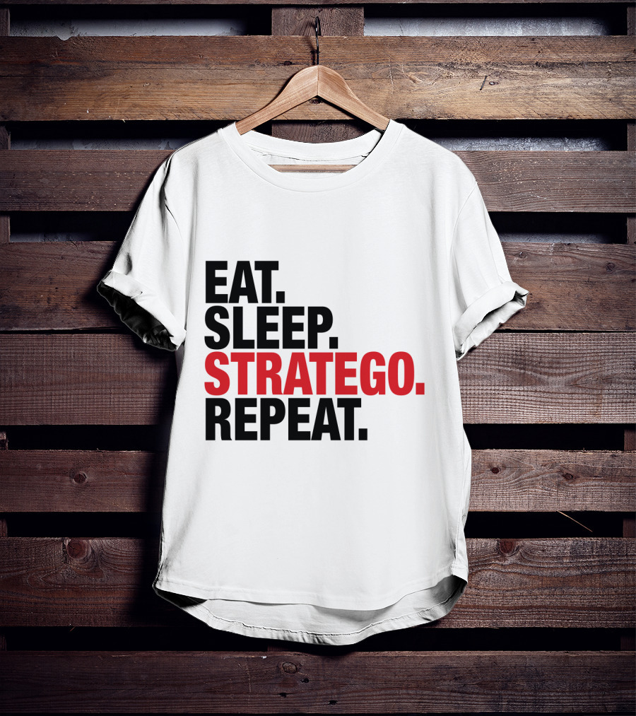 Eat Sleep Stratego Repeat Board Game Cycle T-Shirt