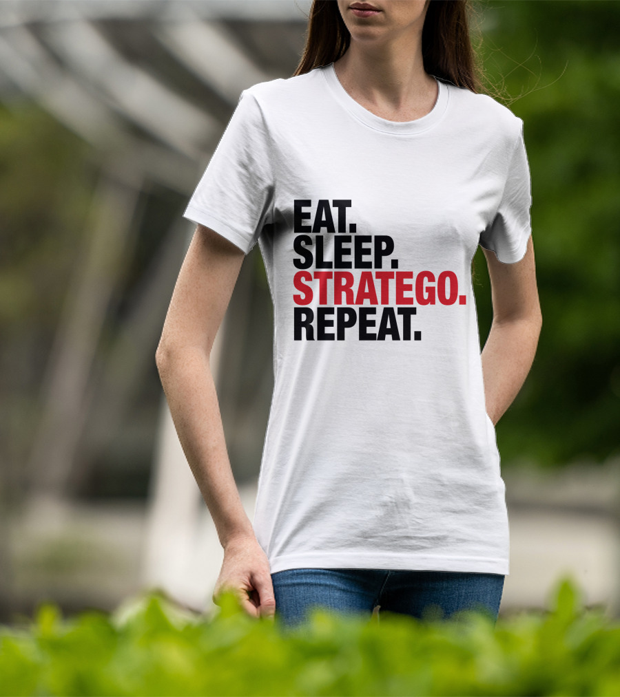 Eat Sleep Stratego Repeat Board Game Cycle T-Shirt