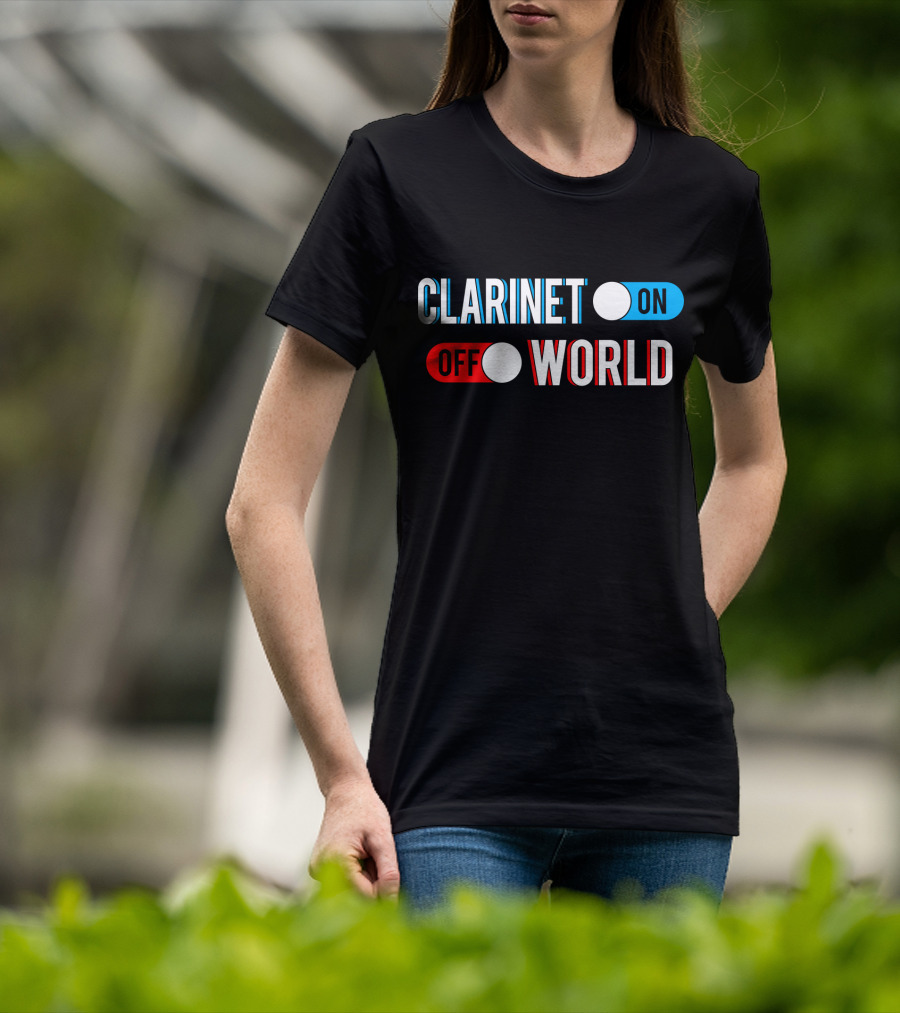 Clarinet On Off World T-Shirt