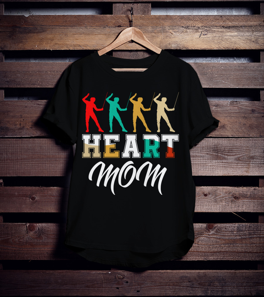 HEART MOM Fencing T-Shirt