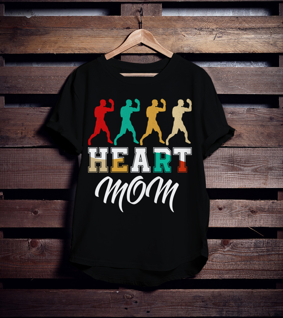 Heart Mom Boxing T-Shirt