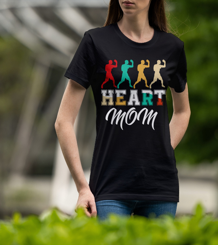 Heart Mom Boxing T-Shirt