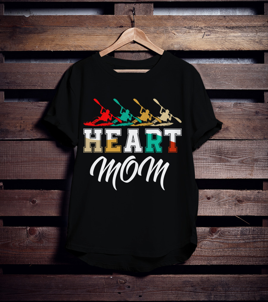 Kayaking Heart Mom T-Shirt