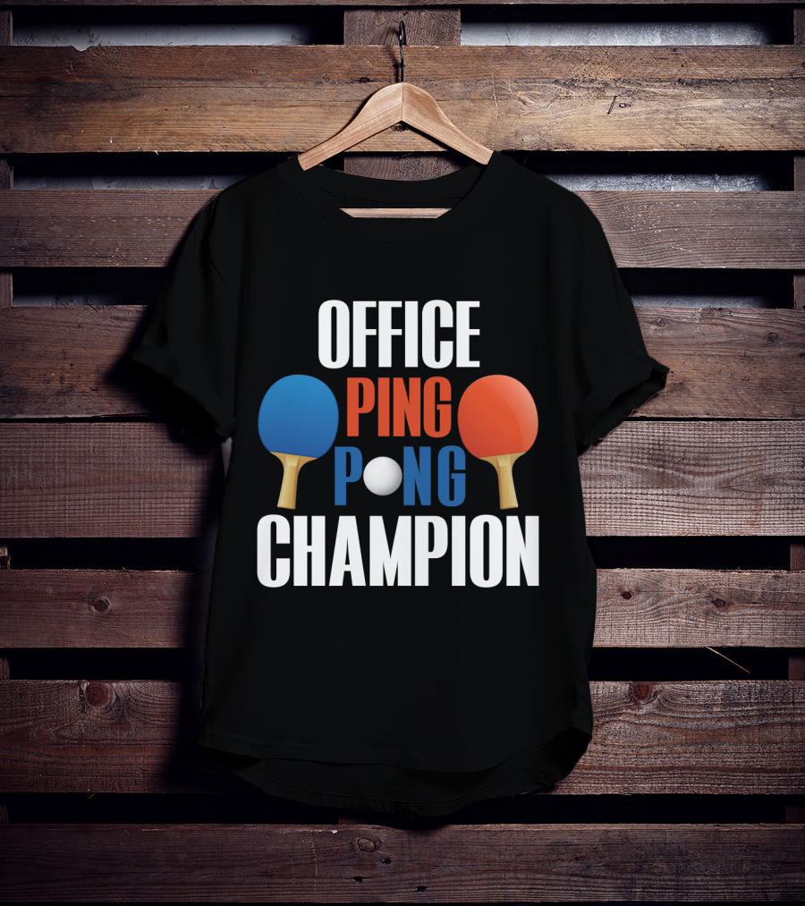Office Ping Pong Champion Paddle T-Shirt