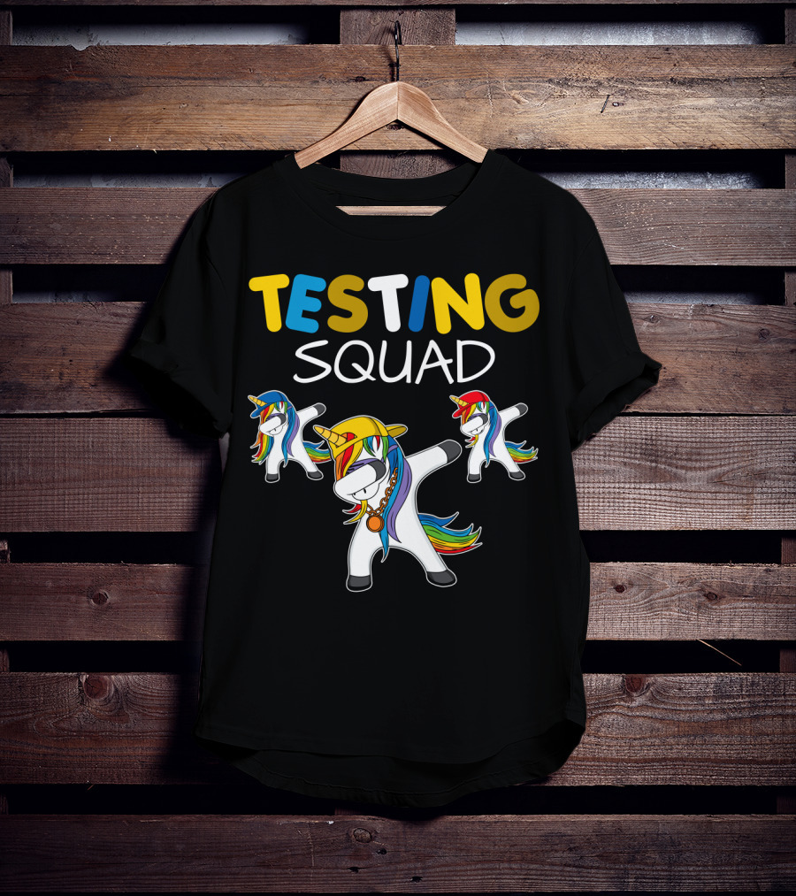 TESTING SQUAD Unicorn Dab Dance T-Shirt
