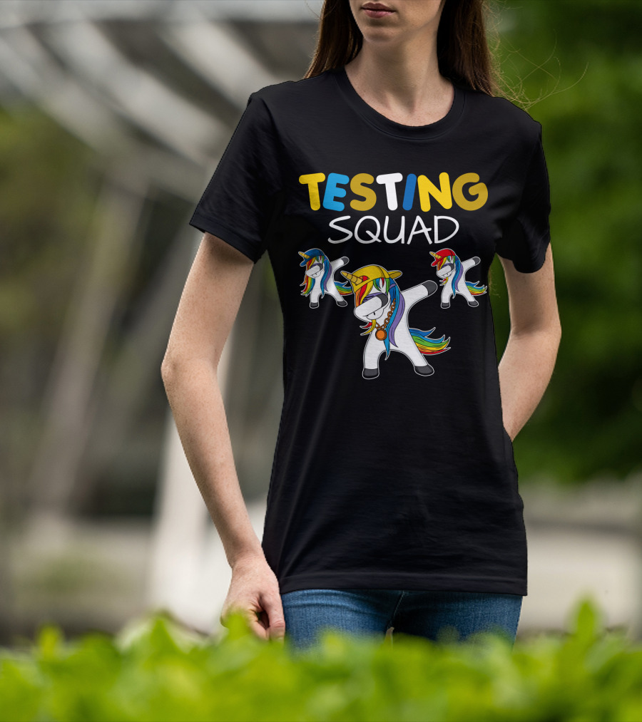TESTING SQUAD Unicorn Dab Dance T-Shirt