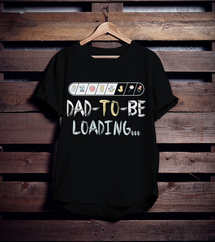 Dad-To-Be Loading Expecting Icons T-Shirt