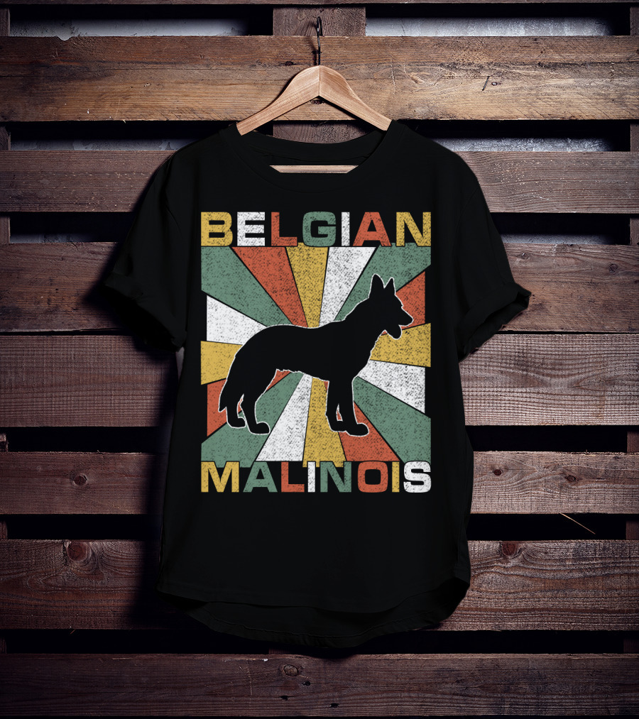 Belgian Malinois Retro 70s Vintage Dog T-Shirt