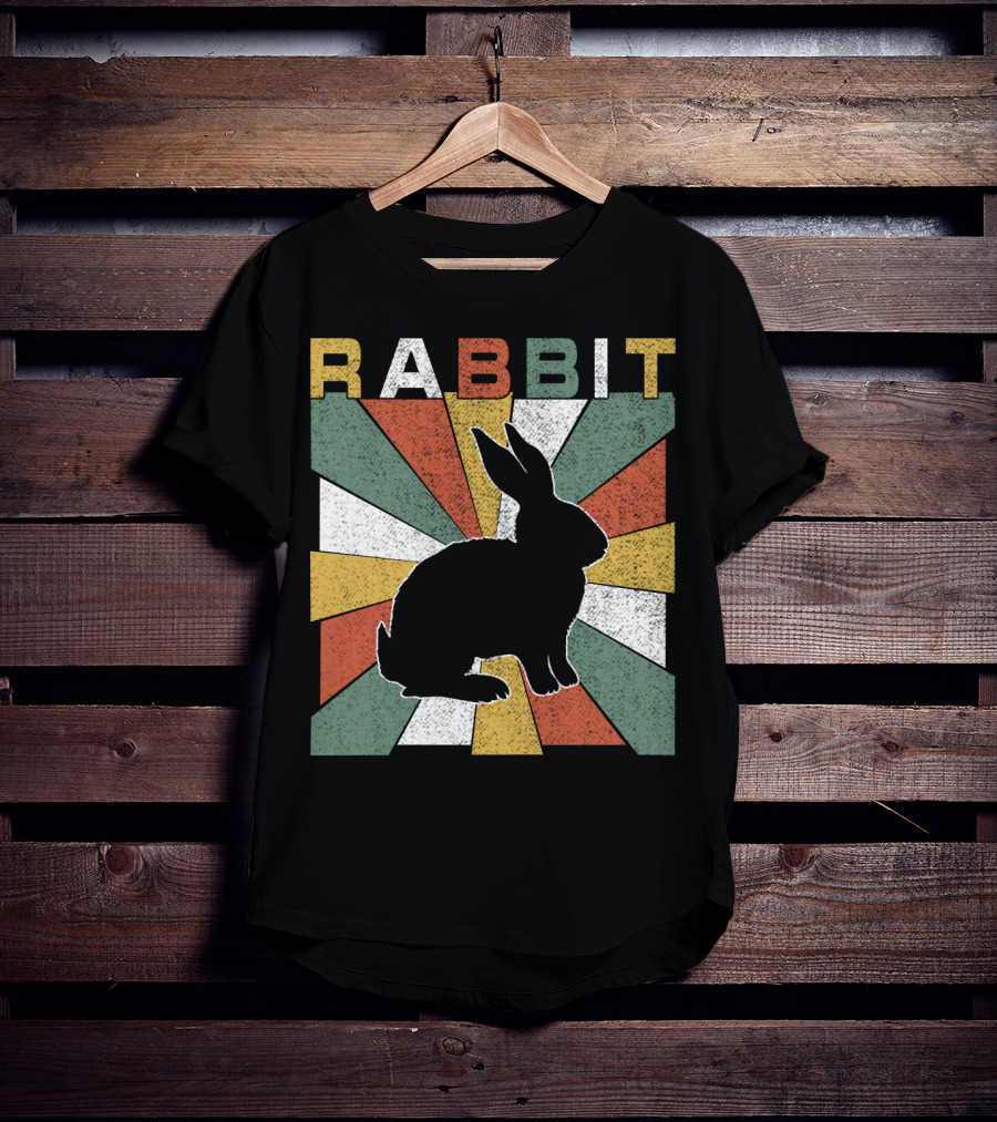 Rabbit Retro 70s Silhouette Sunburst T-Shirt