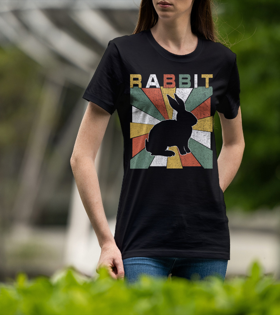Rabbit Retro 70s Silhouette Sunburst T-Shirt