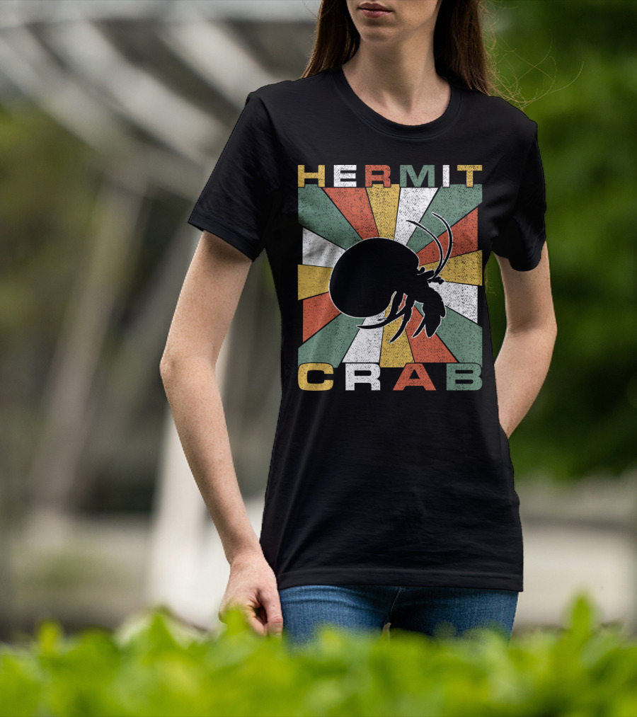 Hermit Crab Retro 70s Vintage T-Shirt