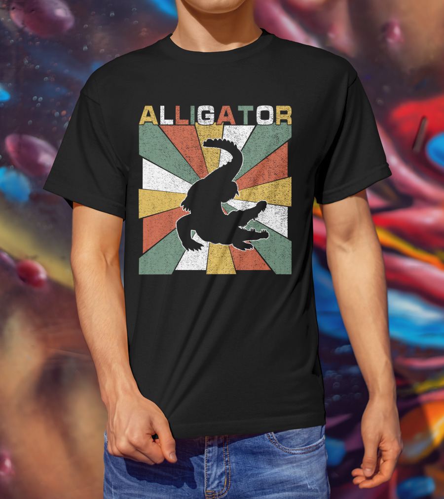Alligator Retro 70s Vintage T-Shirt