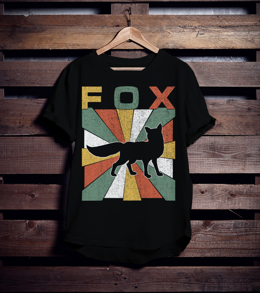 FOX Retro Vintage 70s Silhouette Burst T-Shirt