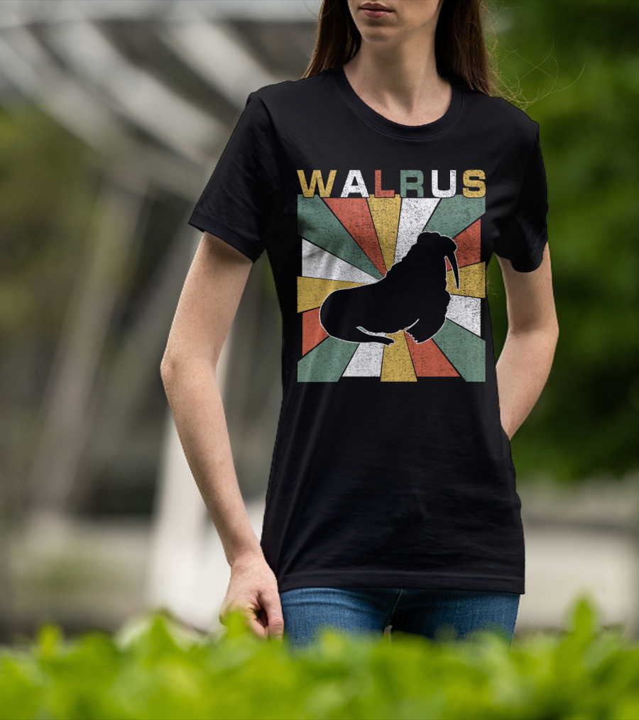 WALRUS Retro 70s Vintage Sunburst T-Shirt