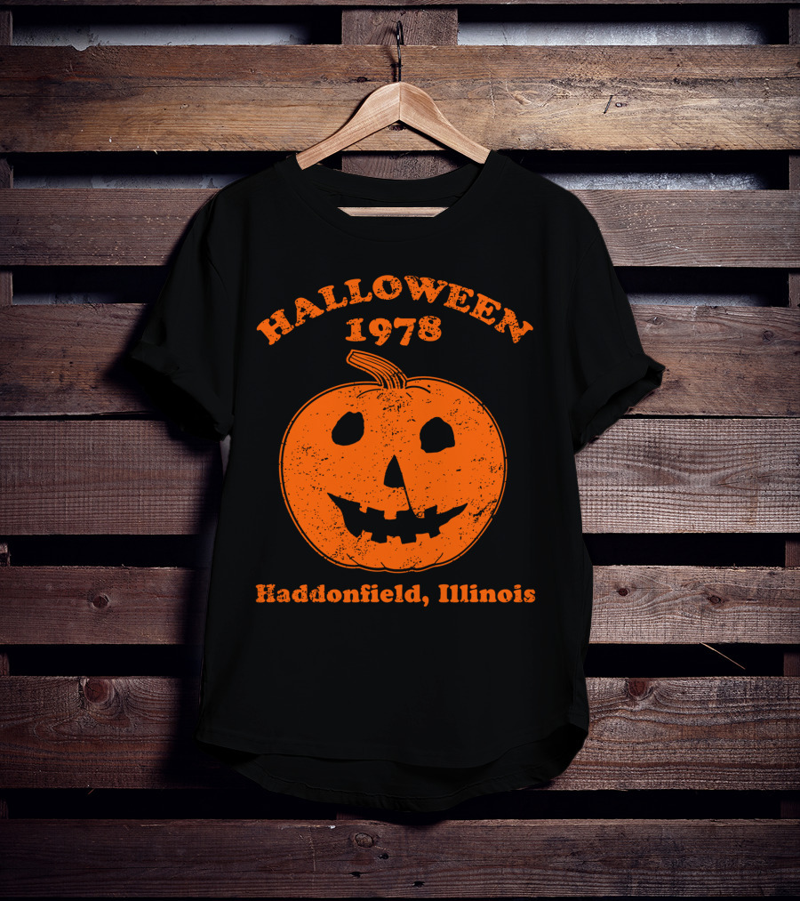 Halloween 1978 Spooky Pumpkin Haddonfield Illinois T-Shirt
