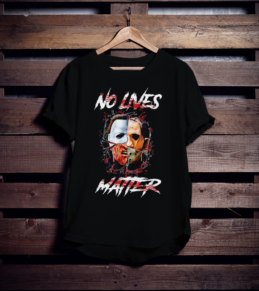No Lives Matter Scary Horror Icons T-Shirt