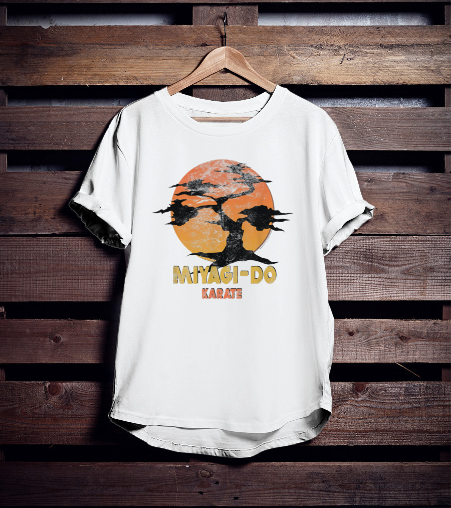 Miyagi-Do Karate Vintage Sun And Tree T-Shirt