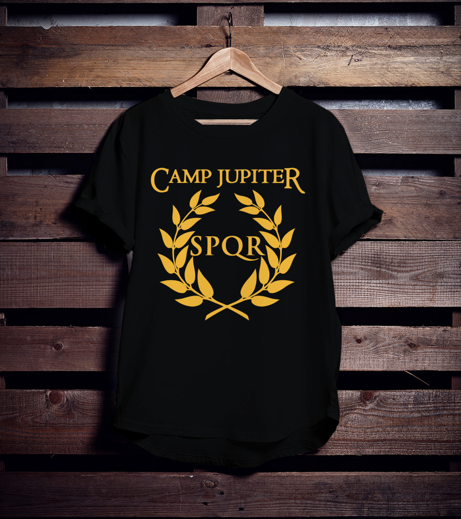 Camp Jupiter SPQR Golden Laurel Emblem T-Shirt