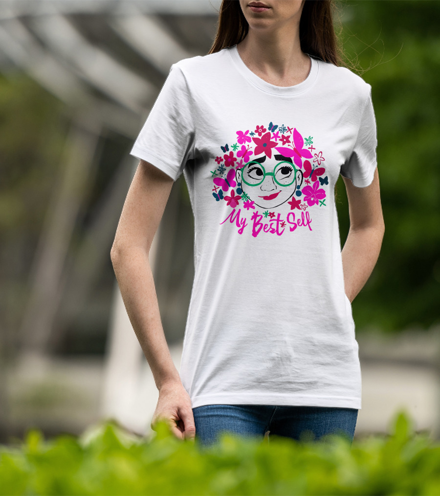 My Best Self Encanto Store Flowers Butterflies Glasses T-Shirt