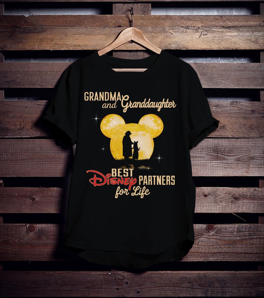 Grandma And Granddaughter Best Disney Partners For Life T-Shirt