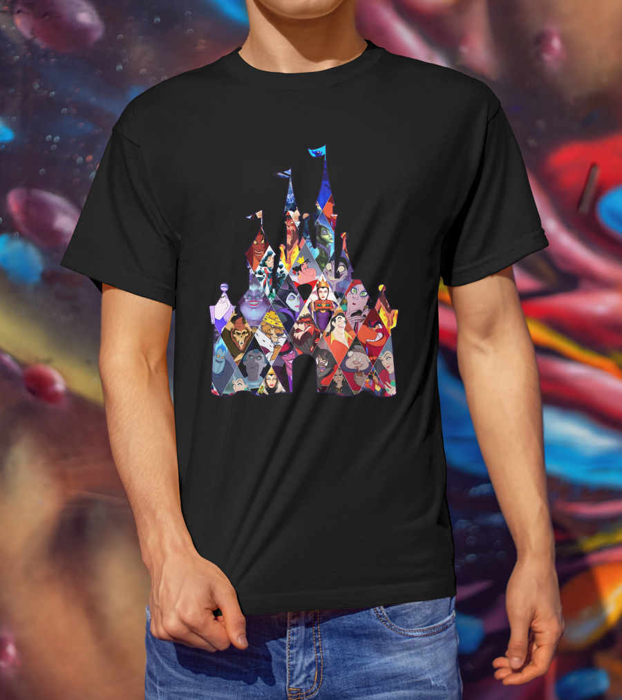 Disney Villains Castle Silhouette Collection T-Shirt
