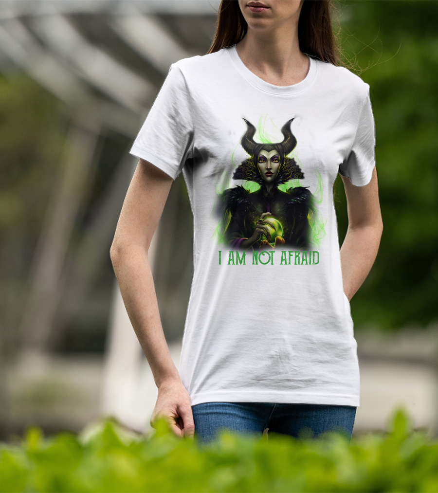 I Am Not Afraid Maleficent Dark Magic Horns T-Shirt