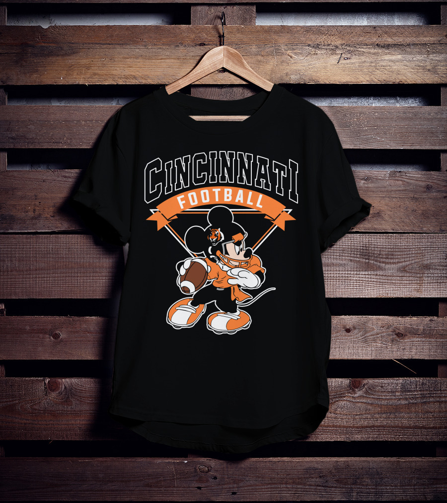 Cincinnati Football Mickey Bengals T-Shirt