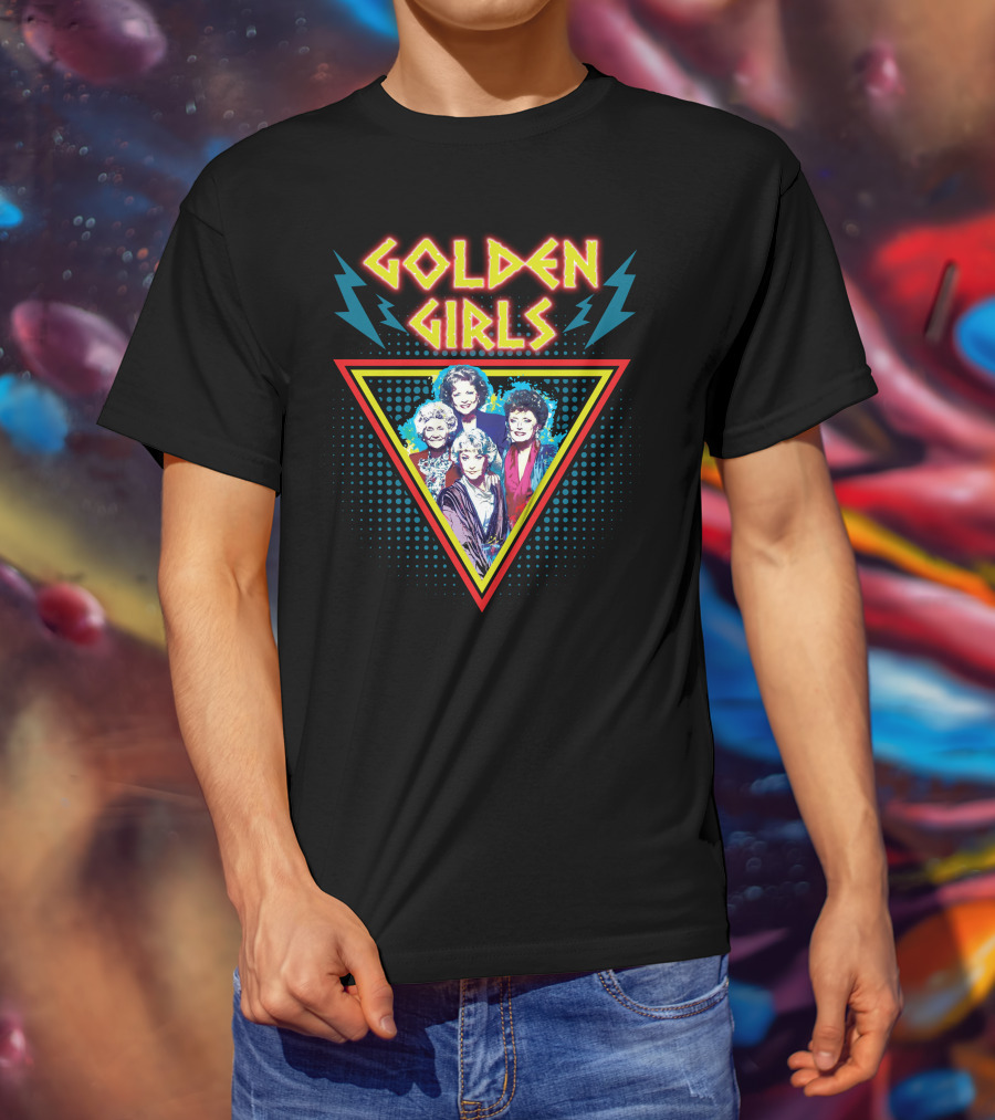 Golden Girls 80s Lightning Triangle T-Shirt