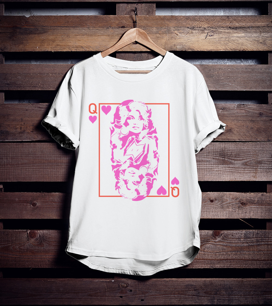 Dolly Parton Playing Card Queen Heart T-Shirt
