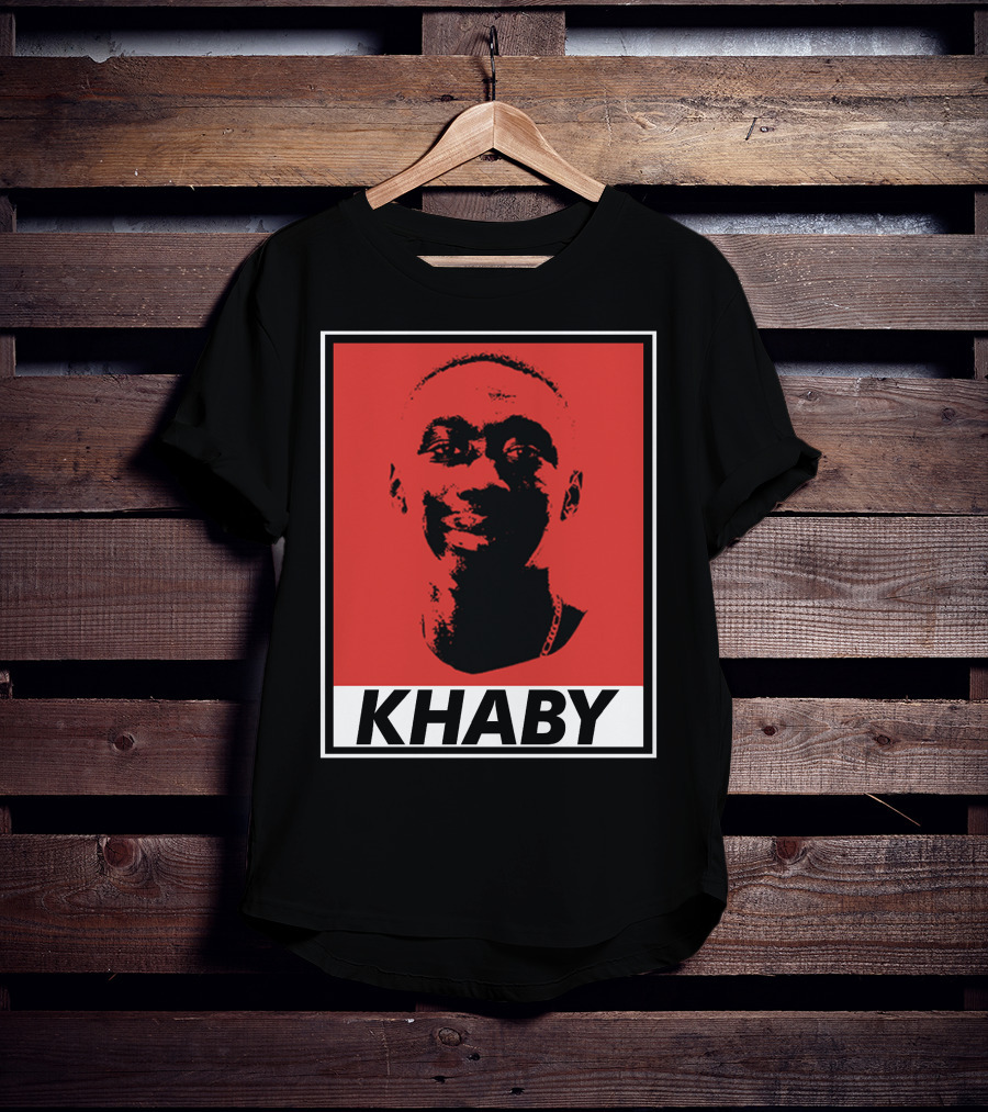 Khaby Lame Bold Graphic Red And Black T-Shirt
