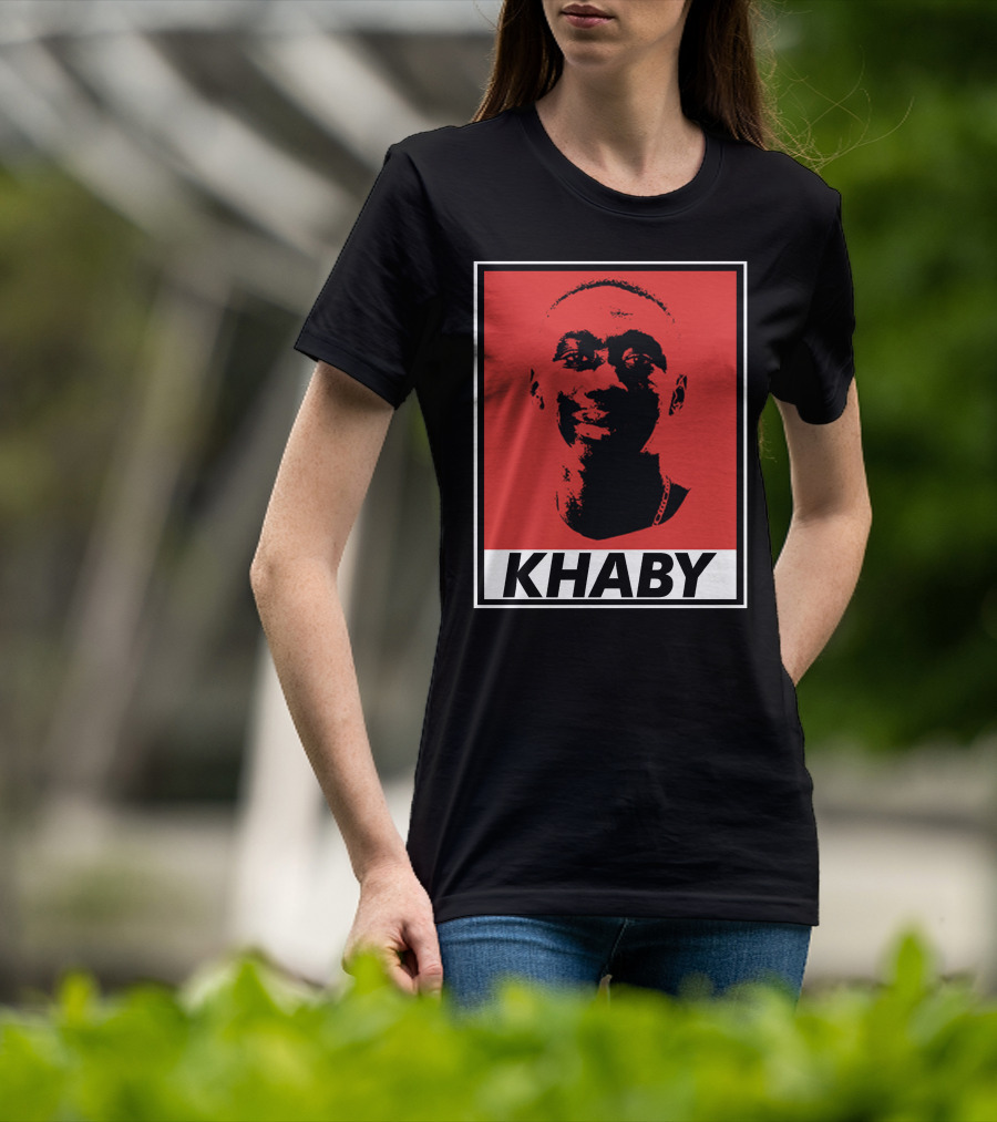 Khaby Lame Bold Graphic Red And Black T-Shirt
