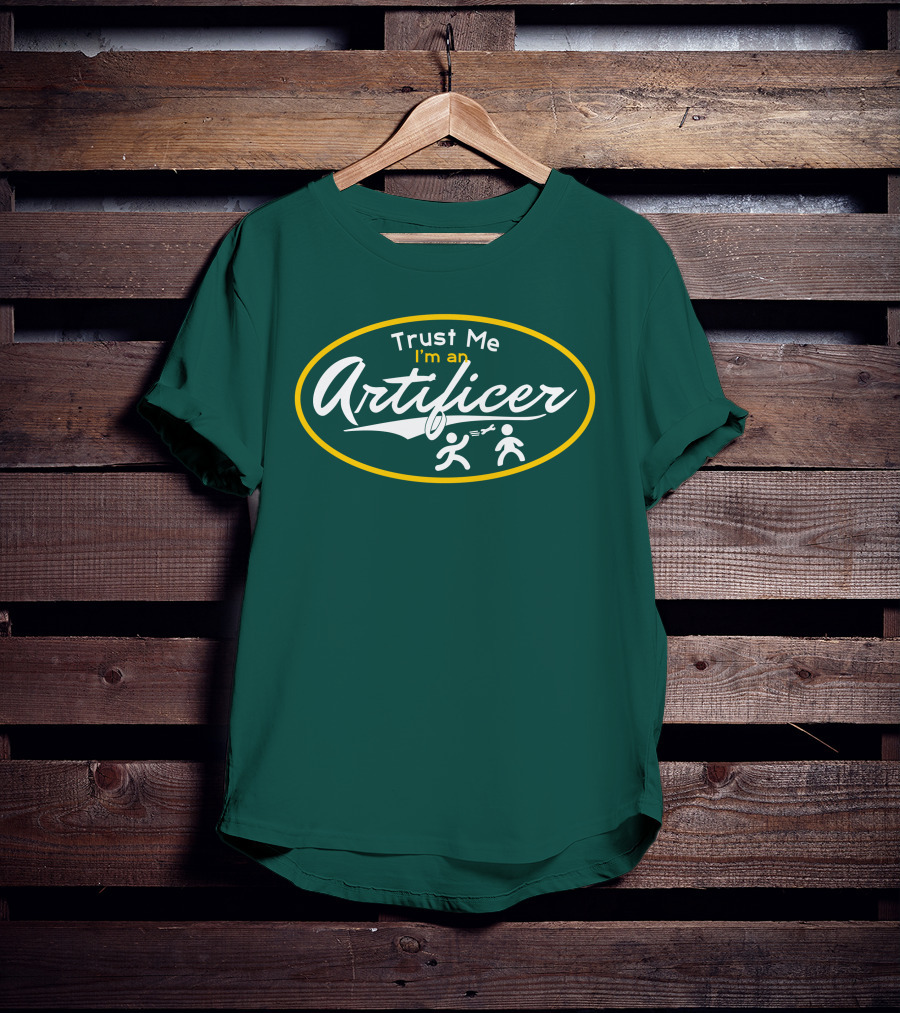 Trust Me I'm An Artificer Wand Symbols T-Shirt
