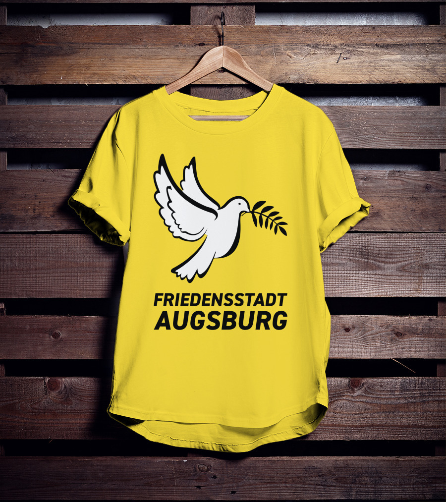Friedensstadt Augsburg Peace Dove With Olive Branch T-Shirt