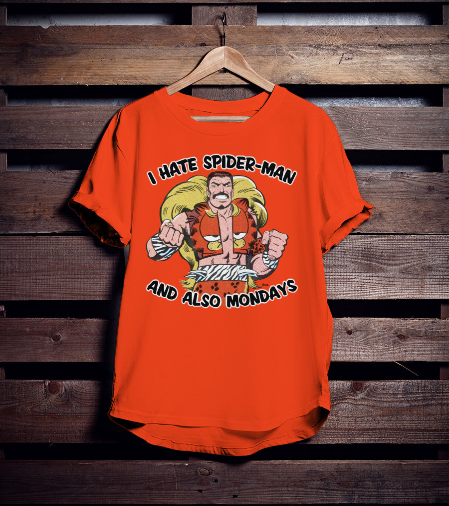 I Hate Spider-Man And Also Mondays Kraven The Hunter Comic T-Shirt